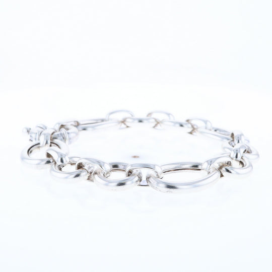 Sterling Silver Open Cable Link Bracelet