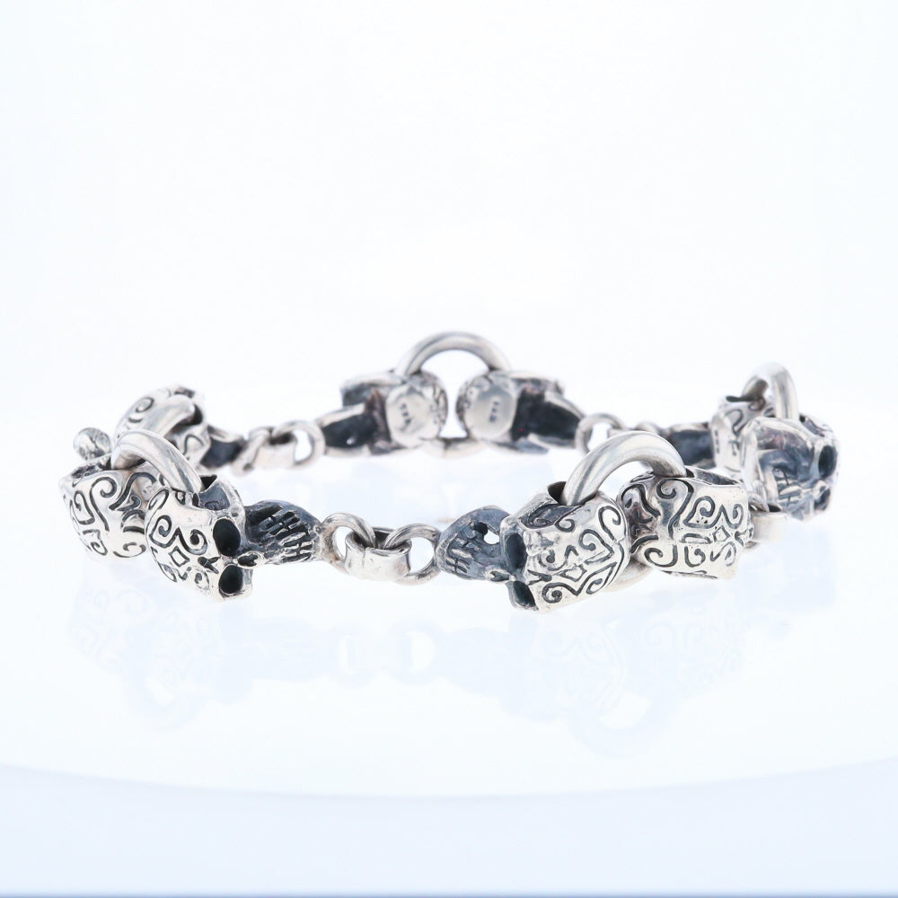 Silver Skull Bracelet