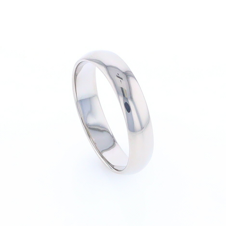 White Gold Standard Fit Wedding Band