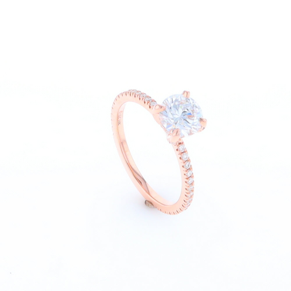 Rose Gold Lab Grown Diamond Engagement Ring