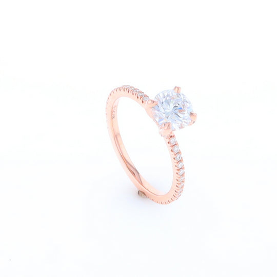 Rose Gold Lab Grown Diamond Engagement Ring