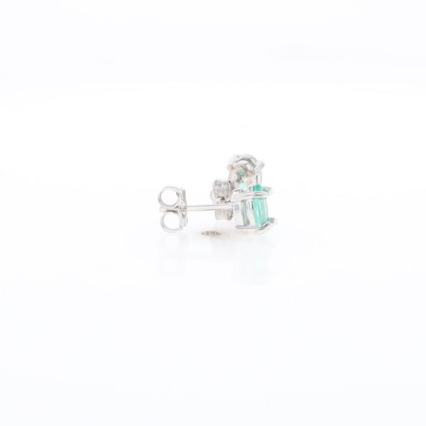 Oval Emerald Stud Earrings