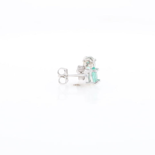 Oval Emerald Stud Earrings