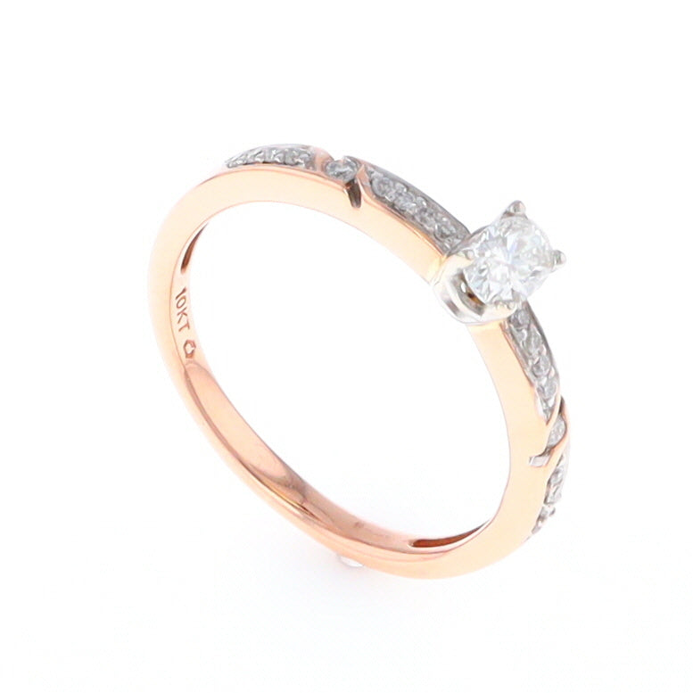 Rose Gold Oval Diamond Engagement Ring