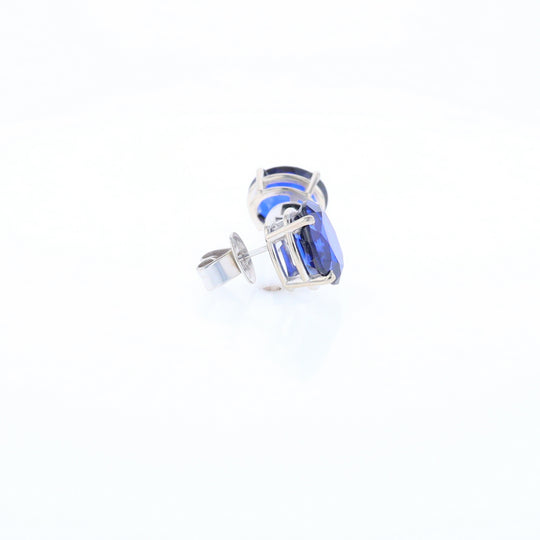 Imitation Sapphire Stud Earrings