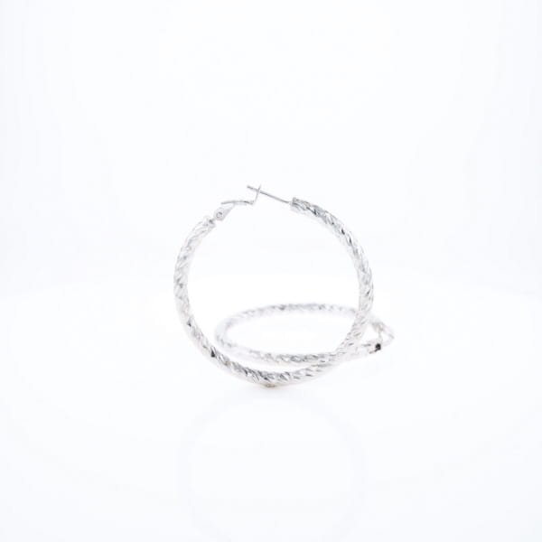 Diamond Cut Hoops