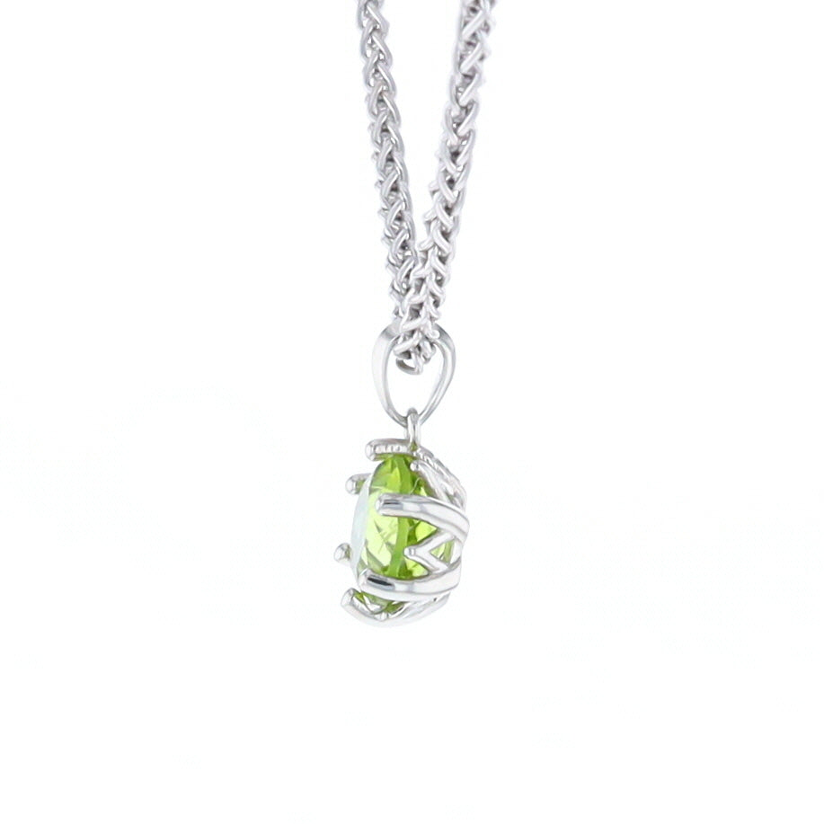 Solitaire Peridot Tulip Pendant