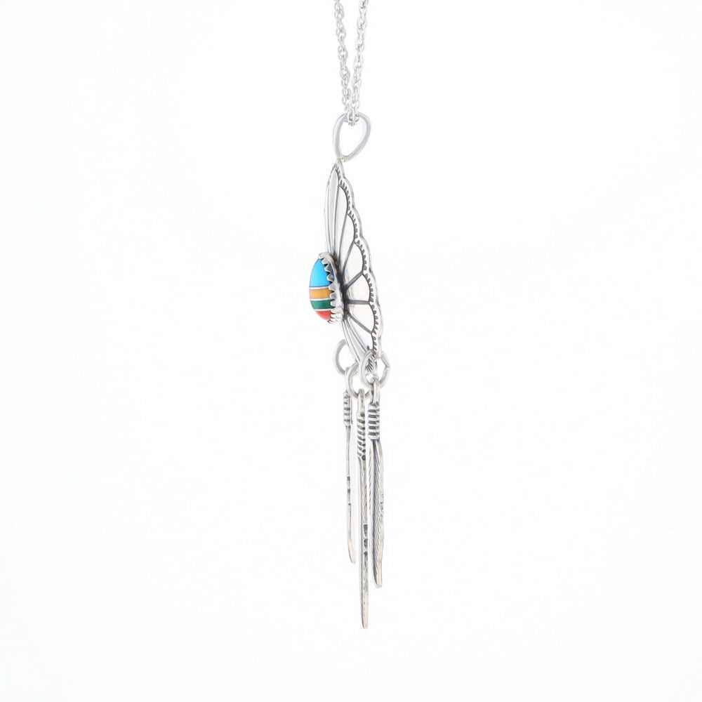 Native Feather Dangle Pendant