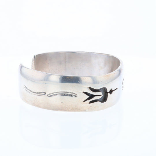 Native Silver Bird Cuff Bracelet