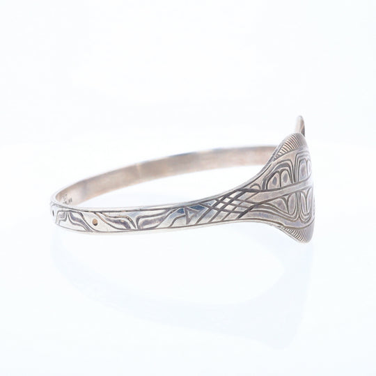 Halibut Fish Engraved Cuff Bracelet