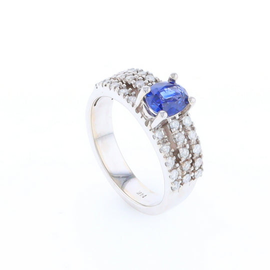 Sapphire Triple Band Ring