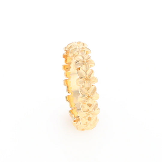 Gold Flower Eternity Ring