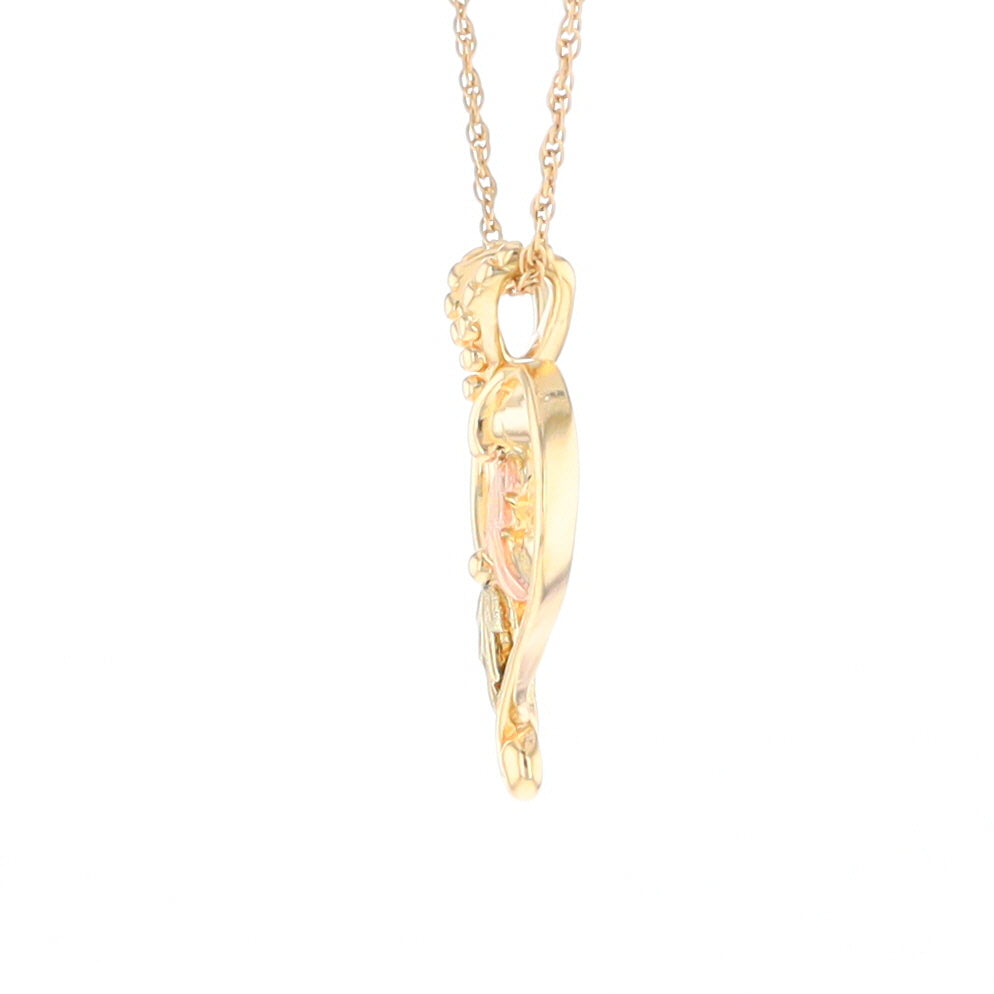 Black Hills Gold Open Heart Necklace