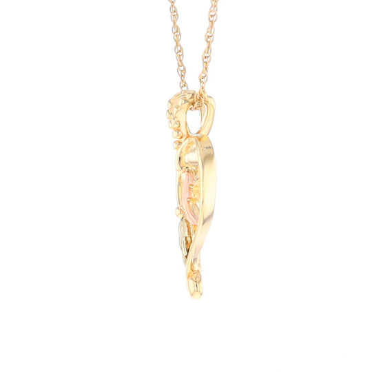 Black Hills Gold Open Heart Necklace