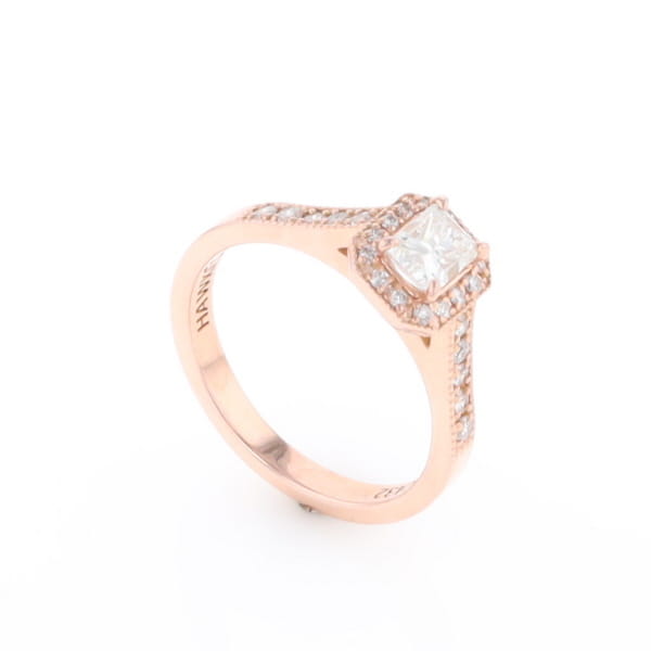Princess Cut Diamond Halo Ring