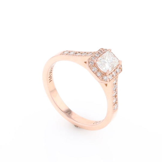 Princess Cut Diamond Halo Ring