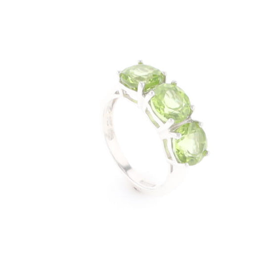 Triple Peridot Ring