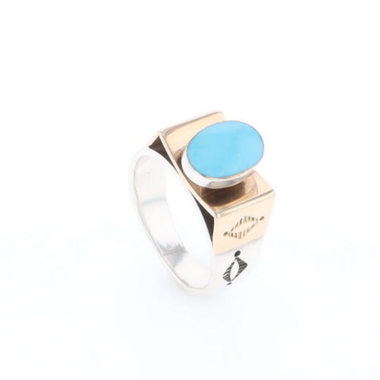 Bezel Set Turquoise Ring