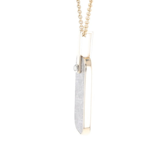 Meteorite Reversible Dog Tag Pendant