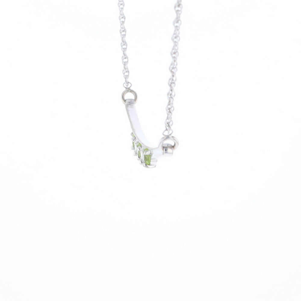 Peridot & Diamond Mother's Necklace