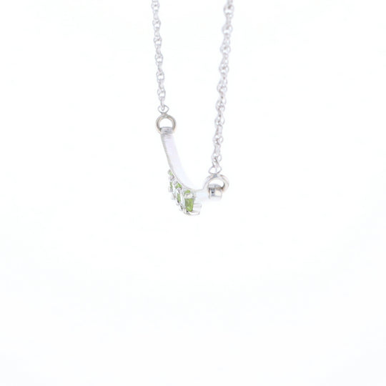 Peridot & Diamond Mother's Necklace