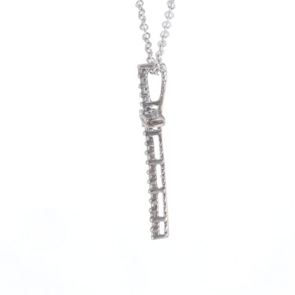 Thin Diamond Cross Necklace