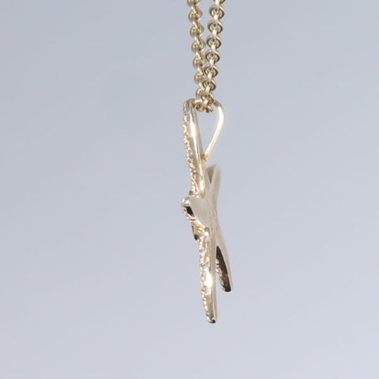 Opal Pendant Inlaid Realistic Star Fish Sea Life Design