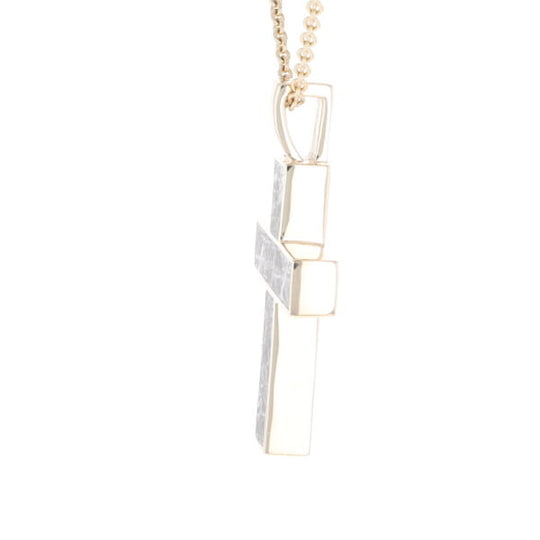 Meteorite Cross Pendant
