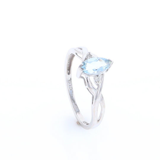 Marquise Blue Topaz Ring