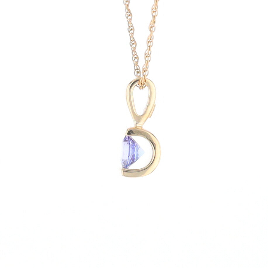 Solitaire Tanzanite Pendant