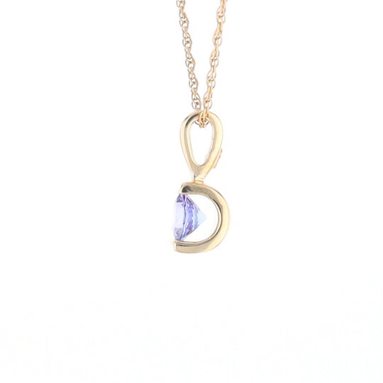Solitaire Tanzanite Pendant