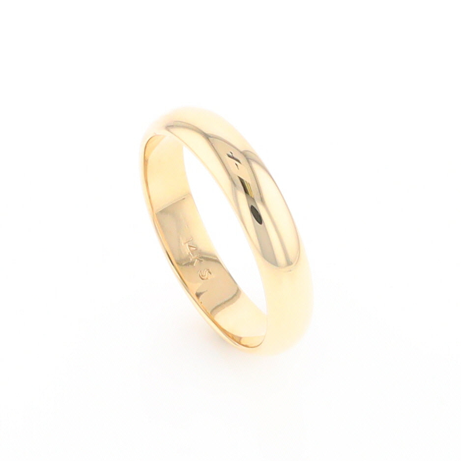 High Polished Comfort Fit Wedding Band