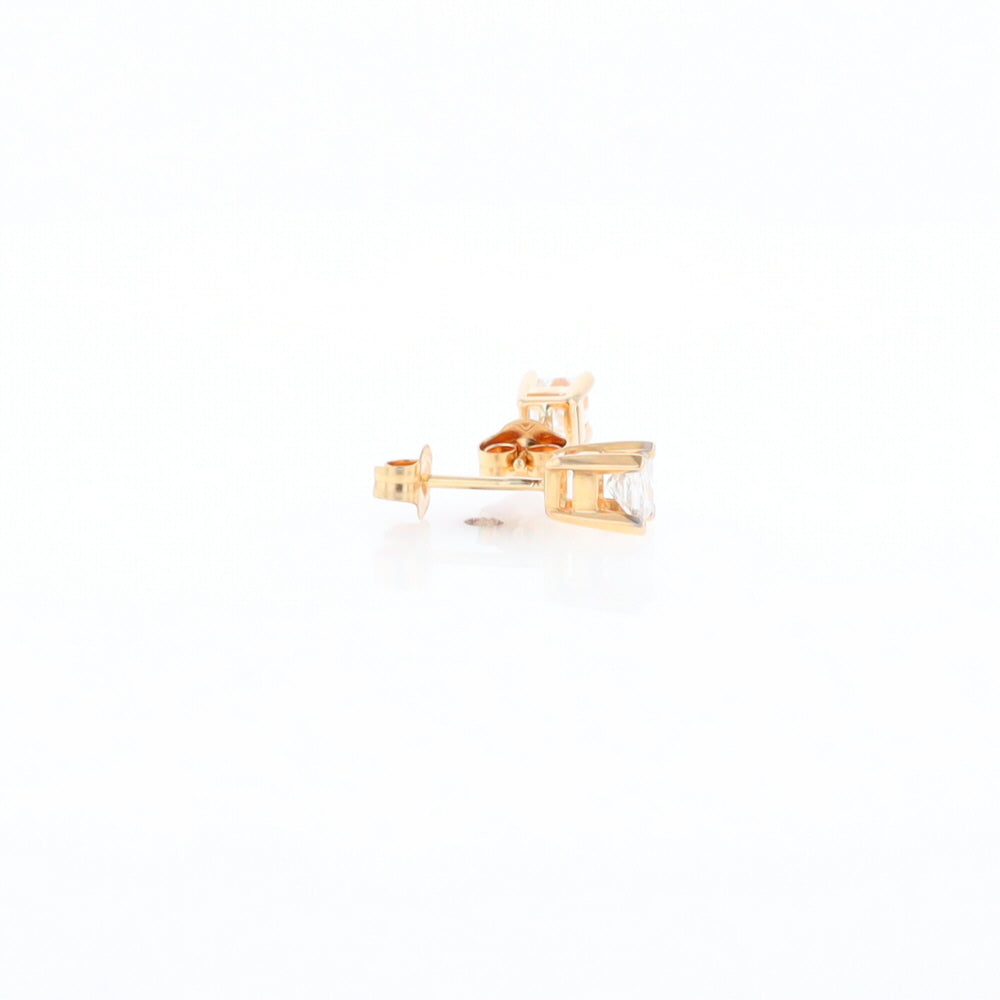 0.48ctw Princess Cut Diamond Studs