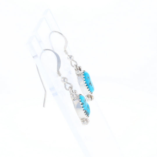 Native Dangle Turquoise Bead Earrings