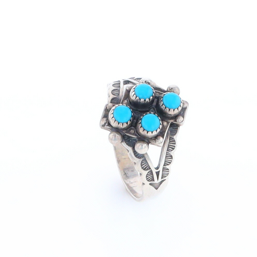 Native Four Stone Turquoise Ring