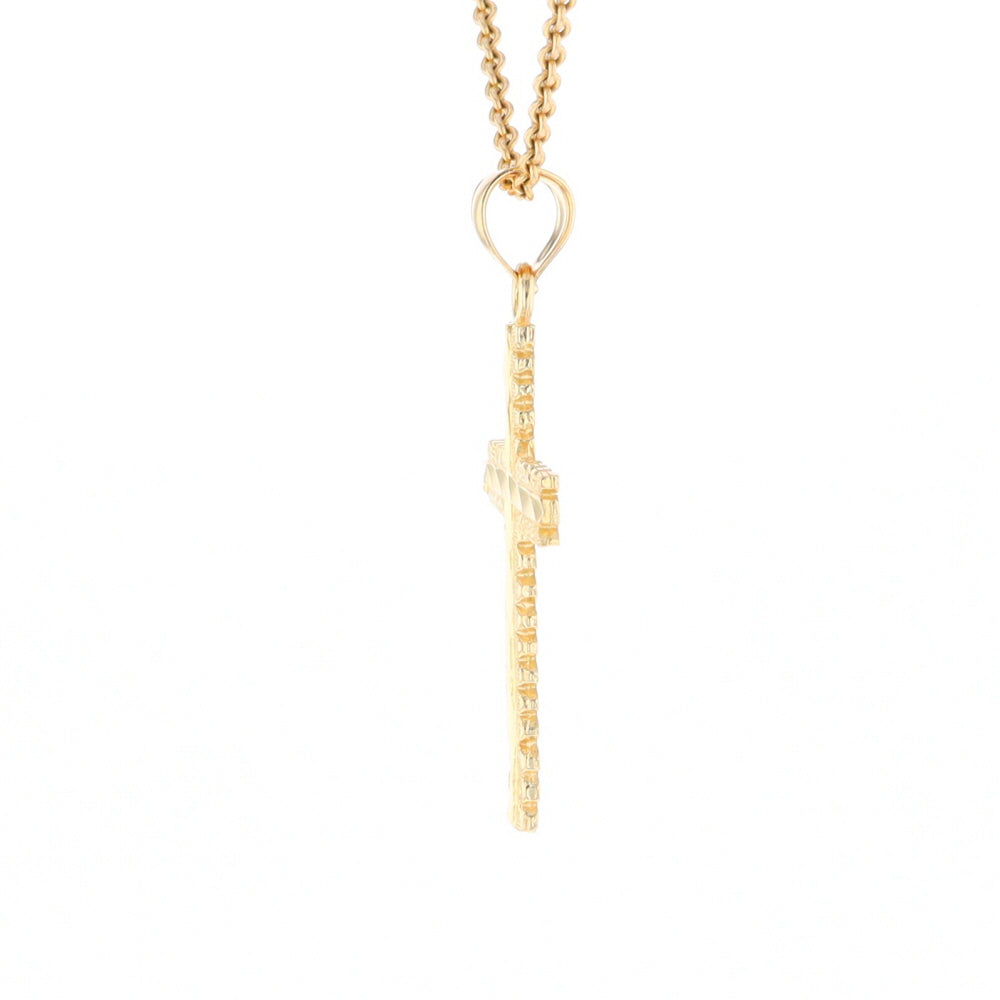 Textured Cross Pendant