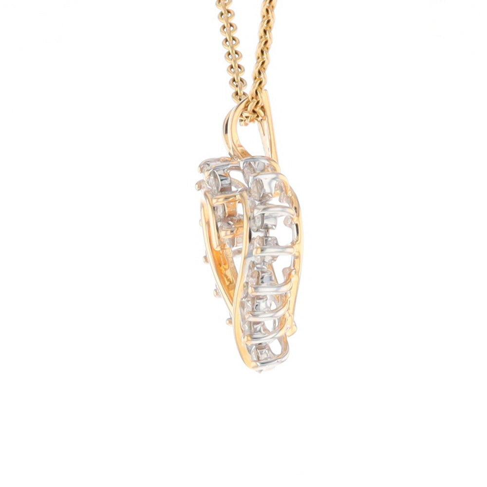 Open Heart Diamond Pendant