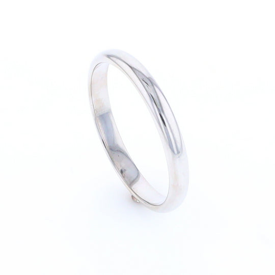 White Gold Standard Fit Wedding Band