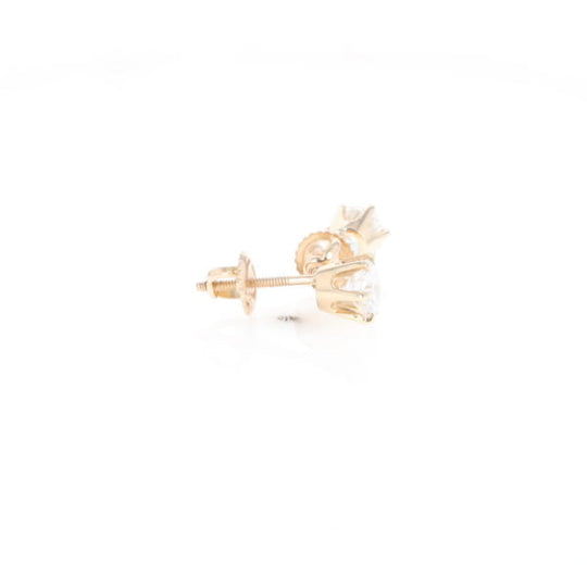 1.1ct 6-Prong Round Diamond Solitaire Studs