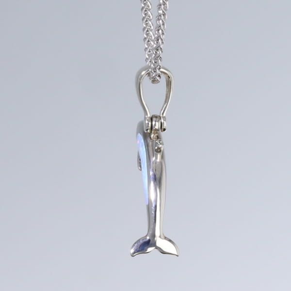 Opal Pendant Inlaid Sea Life Dolphin
