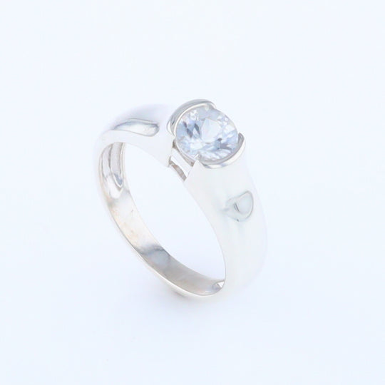 Cubic Zirconia Solitaire Ring