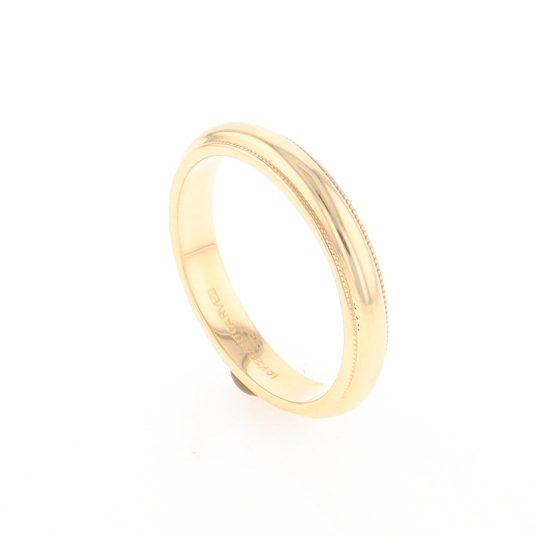 Milgrain Standard Fit Wedding Band