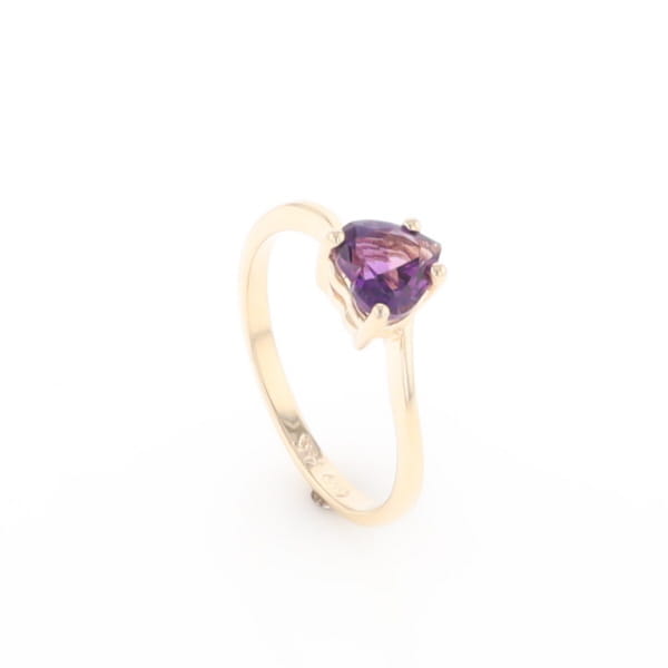 Heart Amethyst Ring