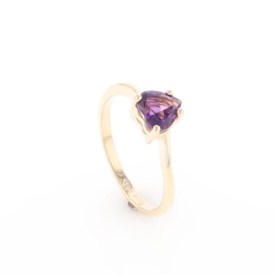 Heart Amethyst Ring