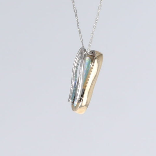 Opal Pendant Inlaid Single Sandal Design