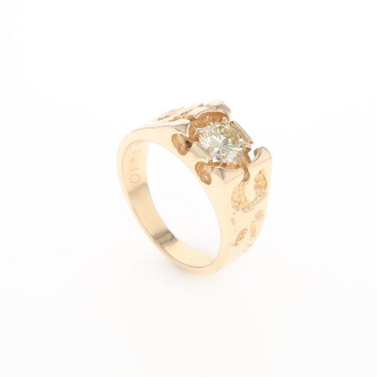 Men's Faux Nugget Style Diamond Ring