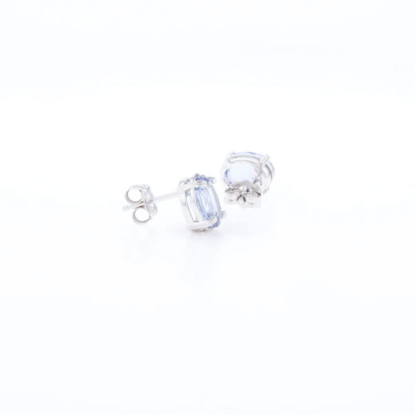 Ceylon Sapphire Stud Earrings