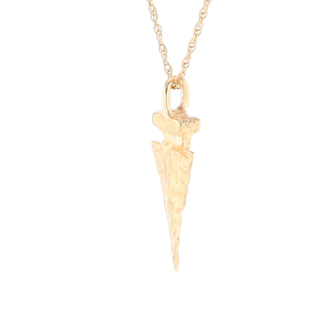 Gold Arrowhead Pendant