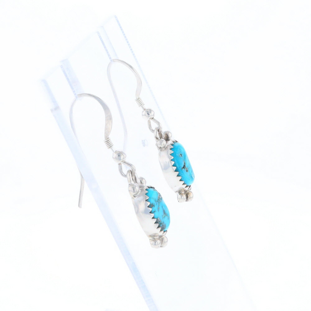 Native Dangle Turquoise Bead Earrings