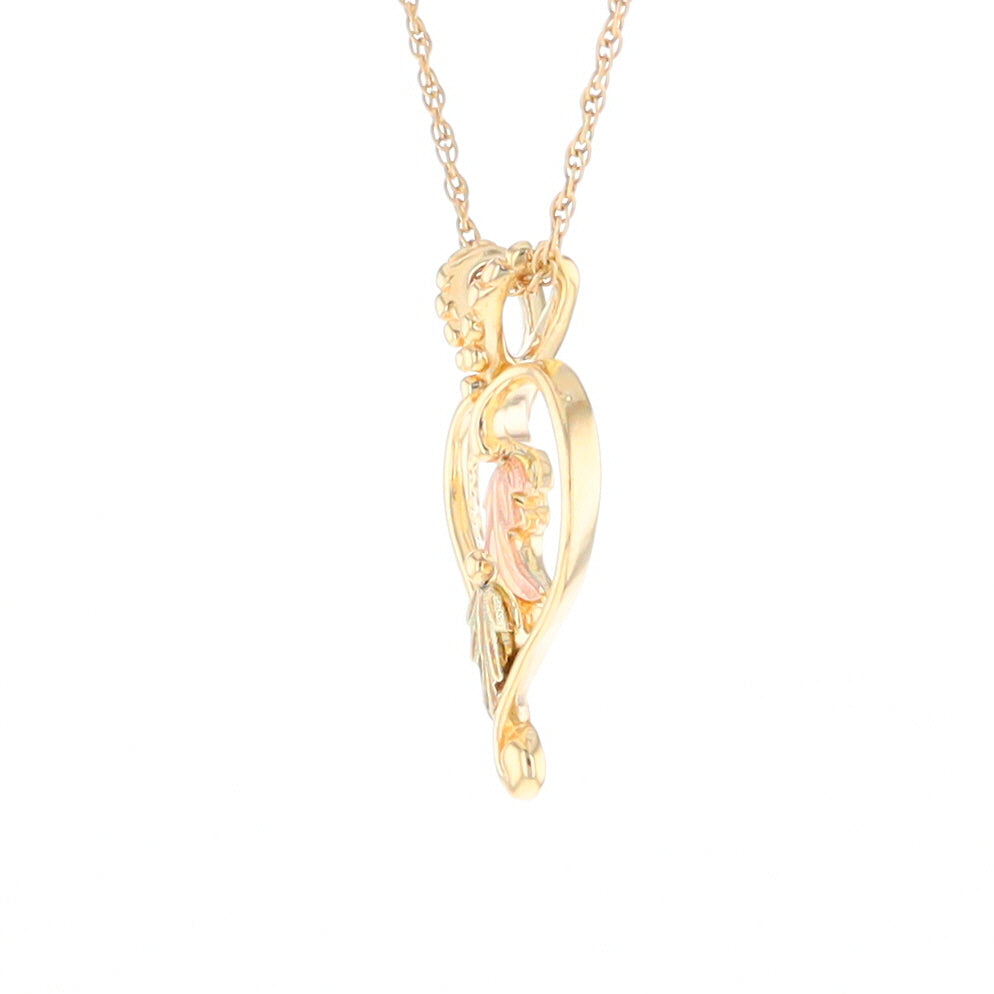 Black Hills Gold Open Heart Necklace